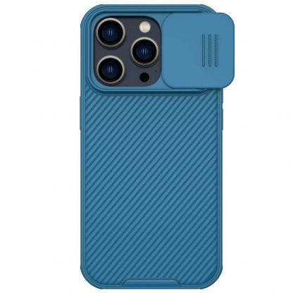 Nillkin CamShield Pro Magnetic Hard Case - хибриден удароустойчив кейс с MagSafe за iPhone 14 Pro (син)