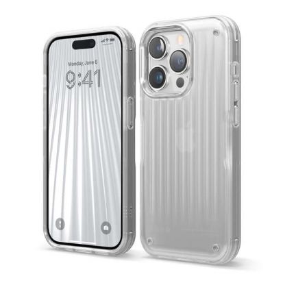 Elago Buckler Case - хибриден удароустойчив кейс с за iPhone 14 Pro (прозрачен-мат)