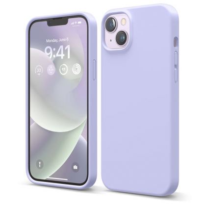 Elago Soft Silicone Case - силиконов (TPU) калъф за iPhone 14 Plus (лилав)