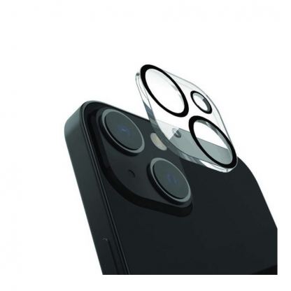Raptic Camera Tempered Glass Lens Protector - 2 броя предпазни стъклени защитни покрития за камерата на iPhone 14, iPhone 14 Plus (прозрачен)