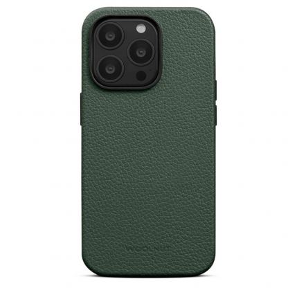Woolnut Leather MagSafe Case - кожен (естествена кожа) кейс с MagSafe за iPhone 14 Pro Max (зелен)