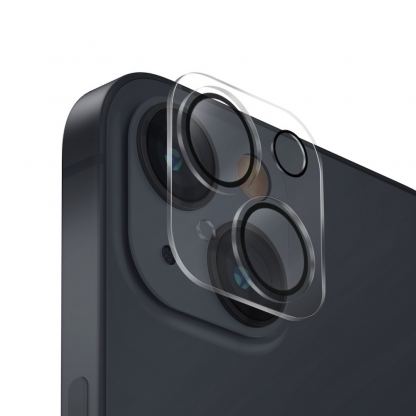 Uniq Optix Camera Tempered Glass Lens Protector - предпазно стъклено защитно покритие за камерата на iPhone 14, iPhone 14 Plus (прозрачен)