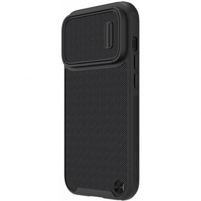 Nillkin Textured S Magnetic Rugged Case - хибриден удароустойчив кейс с MagSafe за iPhone 14 Pro Max (черен)