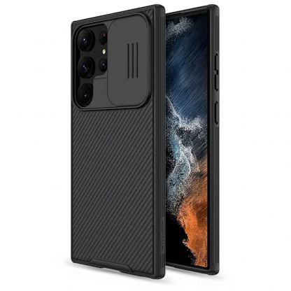 Nillkin CamShield Pro Case - хибриден удароустойчив кейс за Samsung Galaxy S23 Ultra (черен)