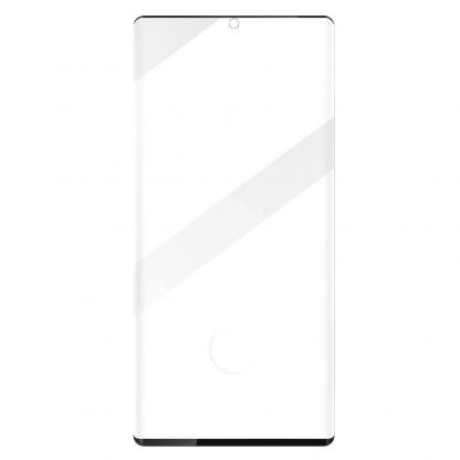 Prio 3D Glass Full Screen Curved Tempered Glass - калено стъклено защитно покритие за дисплея на Samsung Galaxy S23 Ultra (черен-прозрачен)