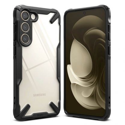 Ringke Fusion X Case - хибриден удароустойчив кейс за Samsung Galaxy S23 Plus (черен-прозрачен)