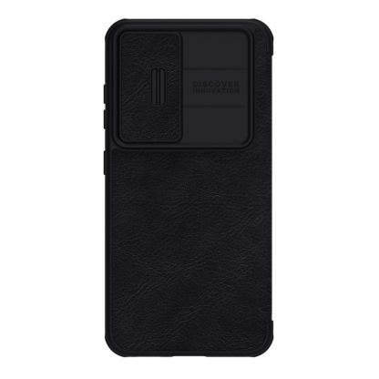 Nillkin Qin Book Pro Leather Flip Case - кожен калъф, тип портфейл за Samsung Galaxy S23 Plus (черен)