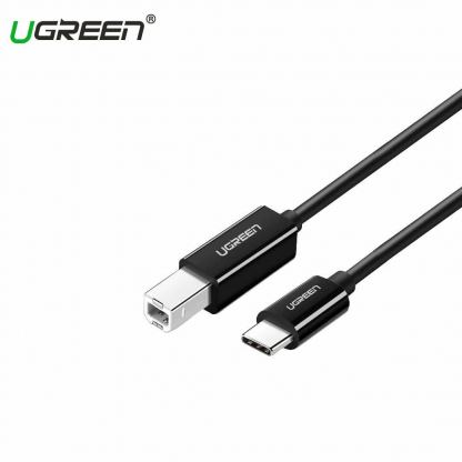 Ugreen US241 USB-C To USB-B 2.0 Printer Cable - кабел за принтер и други външни устройства USB-C Male към USB-B Male (200 см) (черен)