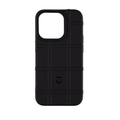 Tactical Infantry Case - удароустойчив силиконов (TPU) калъф за iPhone 15 Pro (черен)