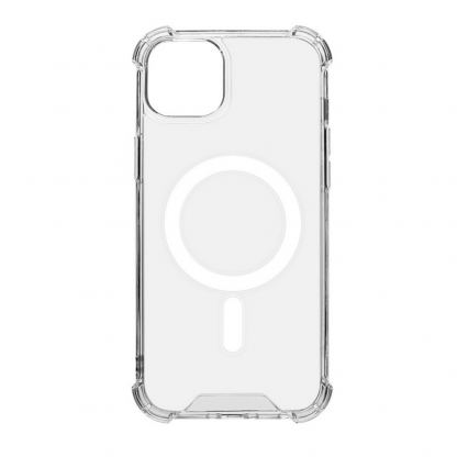 Tactical MagForce Plyo Case - хибриден удароустойчив кейс с MagSafe за iPhone 15 Plus (прозрачен)