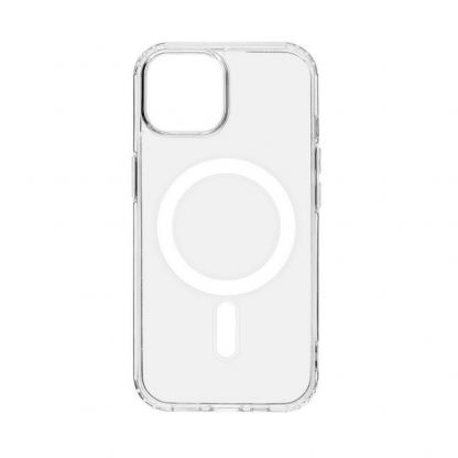 Tactical MagForce TPU Cover - хибриден удароустойчив кейс с MagSafe за iPhone 15 (прозрачен) 