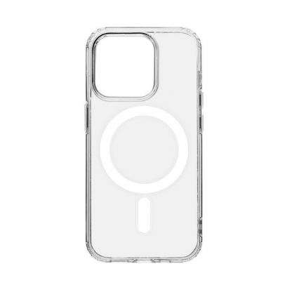 Tactical MagForce TPU Cover - хибриден удароустойчив кейс с MagSafe за iPhone 15 Pro (прозрачен) 