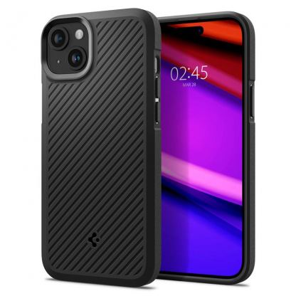 Spigen Core Armor - силиконов (TPU) калъф с висока степен на защита за iPhone 15 (черен)