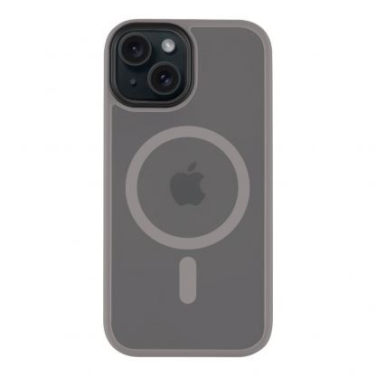Tactical MagForce Hyperstealth Cover - хибриден удароустойчив кейс с MagSafe за iPhone 15 (сив) 