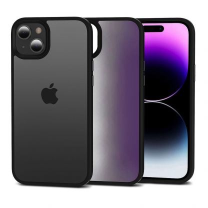 Tech-Protect Protective Hybrid Case - хибриден удароустойчив кейс за iPhone 15 (черен-мат)