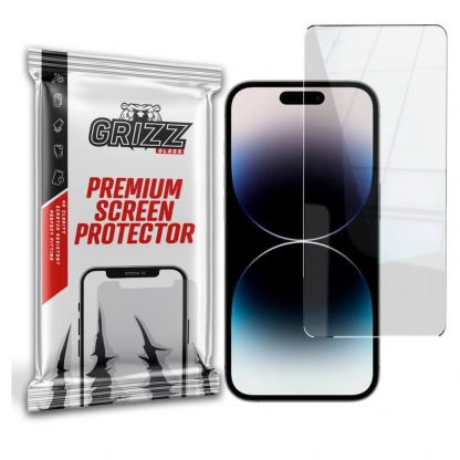 GrizzGlass HybridGlass Screen Protector - хибридно защитно покритие за дисплея на iPhone 15 Pro Max (прозрачно)