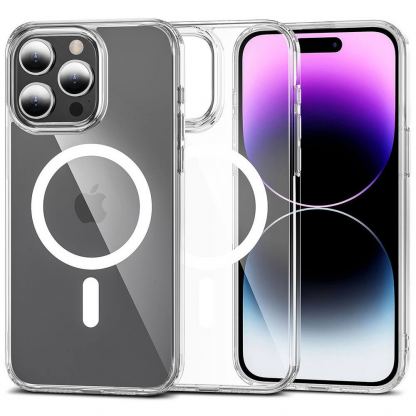 Tech-Protect Flexair Hybrid MagSafe Case - хибриден удароустойчив кейс с MagSafe за iPhone 15 Pro Max (прозрачен)