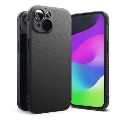 Ringke Onyx Case - силиконов (TPU) калъф за iPhone 15 (черен)