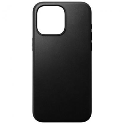 Nomad Modern Leather MagSafe Case - кожен (естествена кожа) кейс с MagSafe за iPhone 15 Pro Max (черен)