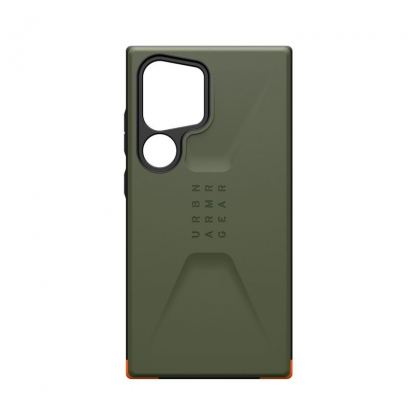Urban Armor Gear Civilian Case - удароустойчив хибриден кейс за Samsung Galaxy S24 Ultra (зелен)