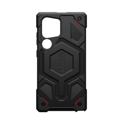 Urban Armor Gear Monarch Pro Kevlar Case - удароустойчив хибриден кейс с MagSafe за Samsung Galaxy S24 Ultra (черен-кевлар)