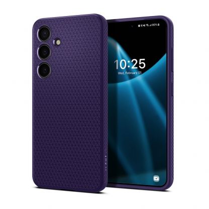 Spigen Liquid Air Case - силиконов (TPU) калъф с висока степен на защита за Samsung Galaxy S24 (лилав)