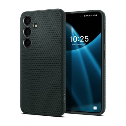 Spigen Liquid Air Case - силиконов (TPU) калъф с висока степен на защита за Samsung Galaxy S24 (зелен)