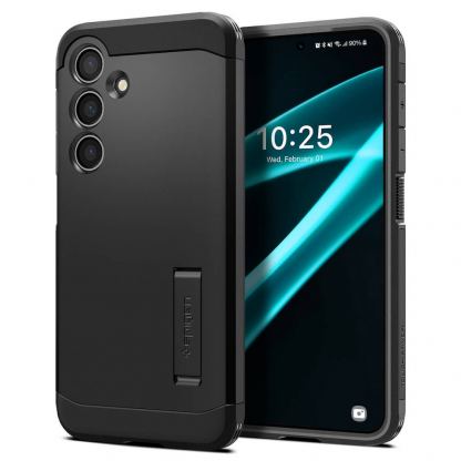 Spigen Tough Armor Case - хибриден кейс с най-висока степен на защита за Samsung Galaxy S24 Plus (черен)