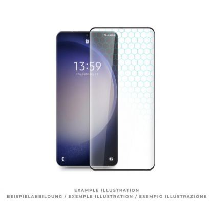 Prio 3D Anti-Scratch Full Screen Tempered Glass - калено стъклено защитно покритие за дисплея на Samsung Galaxy S24 Ultra (черен-прозрачен)