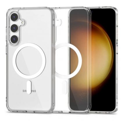 Tech-Protect Flexair Hybrid MagSafe Case - хибриден удароустойчив кейс с MagSafe за Samsung Galaxy S24 Plus (прозрачен)