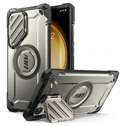 i-Blason SUPCASE Unicorn Beetle XT MagSafe Case - удароустойчив хибриден кейс с Magsafe за Samsung Galaxy S24 Ultra (сив)