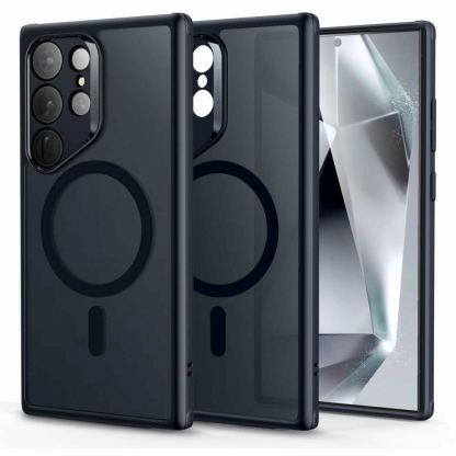ESR Classic Hybrid HaloLock MagSafe Case - хибриден кейс с висока степен на защита с MagSafe за Samsung Galaxy S24 Ultra (черен-мат) 