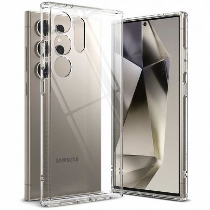 Ringke Fusion Case - хибриден удароустойчив кейс за Samsung Galaxy S24 Ultra (прозрачен)