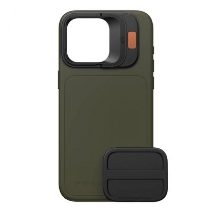 PolarPro LiteChaser Case - хибриден удароустойчив кейс с MagSafe за iPhone 15 Pro Max (зелен) 
