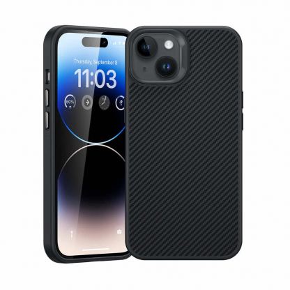 Benks MagClap ArmorPro Kevlar Case 600D - удароустойчив кевларен кейс с MagSafe за iPhone 15 (черен)