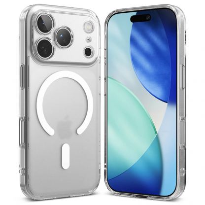 Хибриден кейс с висока степен на защита с MagSafe за iPhone 17 Pro Max  - Ringke Fusion Magnetic Case (прозрачен-мат