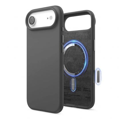 Силиконов (TPU) калъф с MagSafe за iPhone 17 Air - Elago Magnetic Soft Silicone Case (черен)