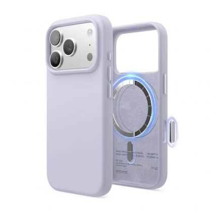 Силиконов (TPU) калъф с MagSafe за iPhone 17 Pro - Elago Magnetic Soft Silicone Case (бледолилав)