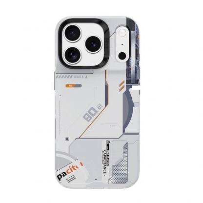 Хибриден удароустойчив кейс с MagSafe за iPhone 17 Pro Max - Benks Magnetic Dynamic Mecha Case (бял)