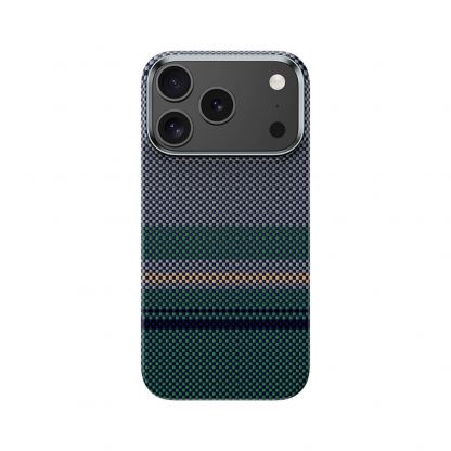 Кевларен кейс с MagSafe за iPhone 17 Pro - Benks Armor Air Aurora Kevlar Case 600D (черен-зелен)
