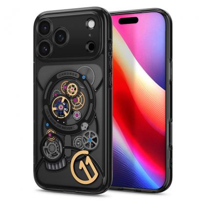 Хибриден кейс с висока степен на защита с MagSafe за iPhone 17 Pro - Spigen c11 Ultra Hybrid MagSafe Case (черен)