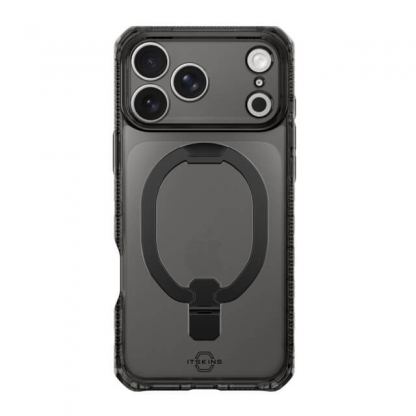 Хибриден удароустойчив кейс за iPhone 17 Pro Max (черен-прозрачен) - ItSkins Hybrid R Vapor Stand Case (bulk)