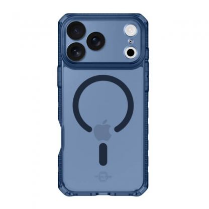 Удароустойчив хибриден кейс за iPhone 17 Pro Max (син-прозрачен) - ItSkins Hybrid R Frost Magsafe  Case (bulk)