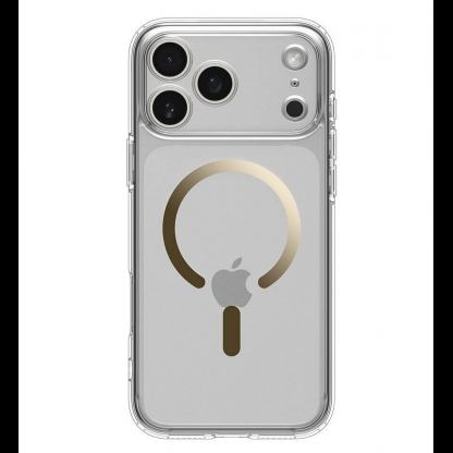 Хибриден кейс с висока степен на защита с MagSafe за iPhone 17 Pro Max- Spigen Ultra Hybrid MagSafe Case (златист-прозрачен) 