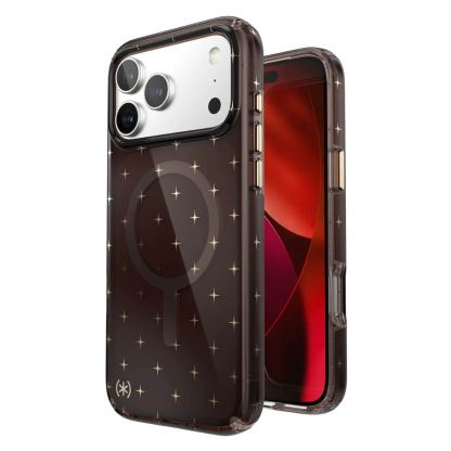 Удароустойчив хибриден кейс с Magsafe за iPhone 17 Pro Max - Speck Presidio Lux Luxury Shade MagSafe Case (кафяв-златист)