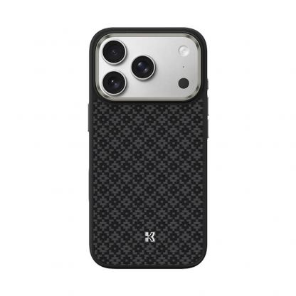 Удароустойчив кевларен кейс с MagSafe за iPhone 17 Pro Max - Benks Magnetic Armor Pro ArmorGrid Kevlar Case Metal Frame Case 600D (черен)