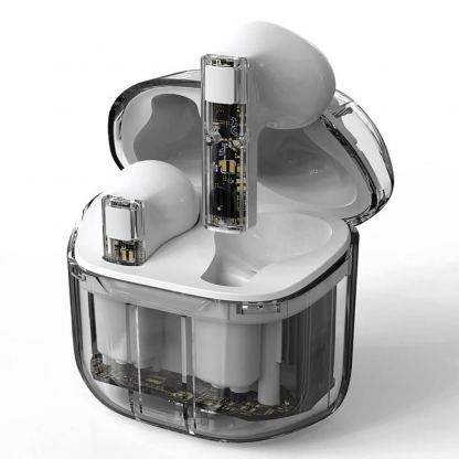 Безжични блутут слушалки със зареждащ кейс - 4smarts SkyBuds Lucid TWS In-Ear Bluetooth Earphones (бял)