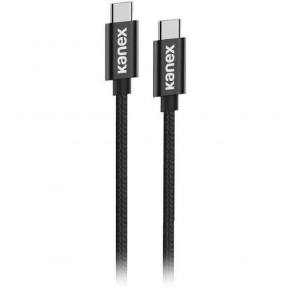 USB-C към USB-C кабел за устройства с USB-C порт (120 см) - Kanex DuraBraid USB-C to USB-C Charging Cable (черен) 
