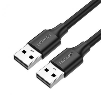 USB кабел (мъжко-мъжко) (50 см) - Ugreen USB-A 2.0 Male to USB-A 2.0 Male USB Cable (черен)