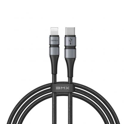 MFI сертифициран USB-C към Lightning кабел за Apple устройства с Lightning порт (180 см) - Baseus BMX Double-Deck USB-C to Lightning Cable PD 18W (CATLSJ-BG1) (черен)